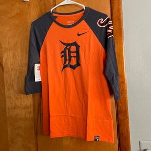 Detroit Tigers Nike 3/4 Tee